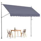Vevor 157X47' Patio Awning Retractable Awning Sunshade Shelter With Crank Handle