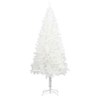vidaXL Artificial Christmas Tree with Stand Home Living Room Office Garden Christmas Ornament Decor Xmas Holiday Decoration White 5 ft PE