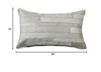 HomeRoots 12' X 20' X 5' Gray Pillow