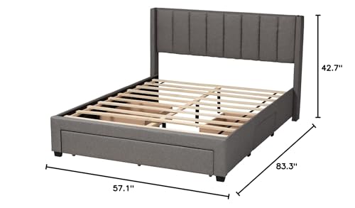 Baxton Studio Coronado Platform Bed - Thumbnail 3