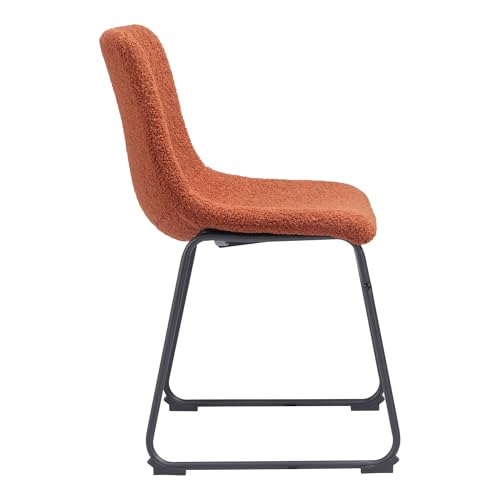 Zuo Smart Dining Chair Burnt Orange