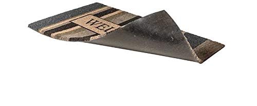 Notrax, Welcome Gray, Vinyl-Backed Natural Coir Doormat, Entry Mat For Indoor Or Outdoor Use, 18'X30', C12 (C12S1830Wg)