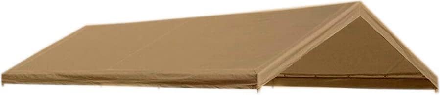 Valanced Beige Canopy Replacement Cover Top Roof Tarp Top For Canopy Frames (20'X20' Beige (For 18.6' X 20' Frames))