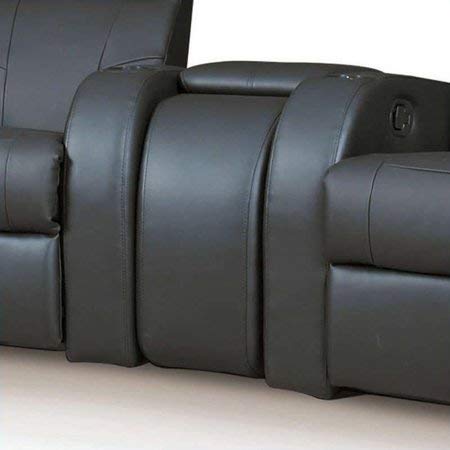 Coaster Furniture Cyrus Home Theater Upholstered Console Wedge Black 600002