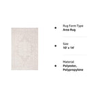 Safavieh Reflection Collection Area Rug - 10' X 14', Creme & Ivory, Vintage Distressed Design, Non-Shedding & Easy Care, Ideal F