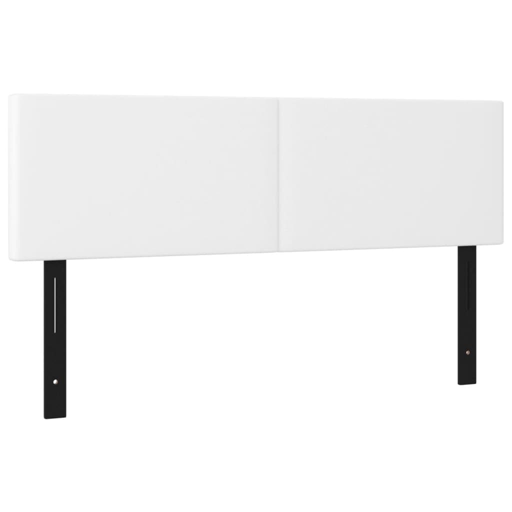 Vidaxl Headboards 2 Pcs White 28.3&quot;X2&quot;X30.7&quot;/34.6&quot; Faux Leather