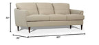 Acme Tacoma Leather Sofa in Beige