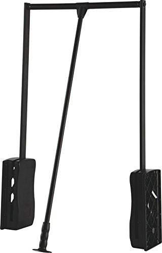 Pull Down Closet Rod, 26 lbs load capacity (Black powdercoated, 26  35 1/16)