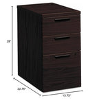 Hon 10500 Series Mobile Box/Box/File Pedestals-Mobile Pedestal, Box/Box/File, 15-3/4"X22-3/4"X28", My