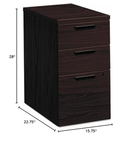 Hon 10500 Series Mobile Box/Box/File Pedestals-Mobile Pedestal, Box/Box/File, 15-3/4"X22-3/4"X28", My
