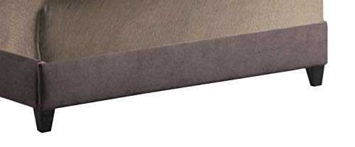 Leffler Home Night Party Chocolate Brookside Bed With Rails And Footboard, King, Dark Brown