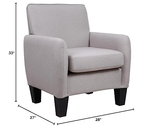 Lilola Home Alyssa Beige Linen Accent Armchair