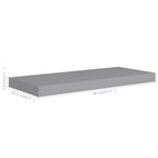Vidaxl Floating Wall Shelves 4 Pcs Gray 23.6''X9.3''X1.5'' Mdf