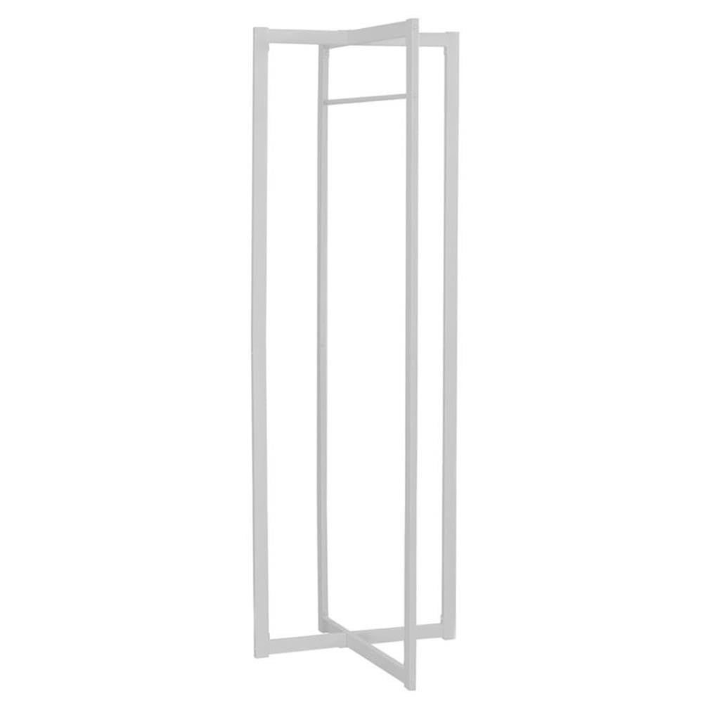 Monarch Metal Coat Rack, 72-Inch, White