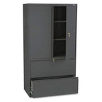 Hon Company Lateral File,W/ Storage,36"X19-1/4"X67",Charcoal