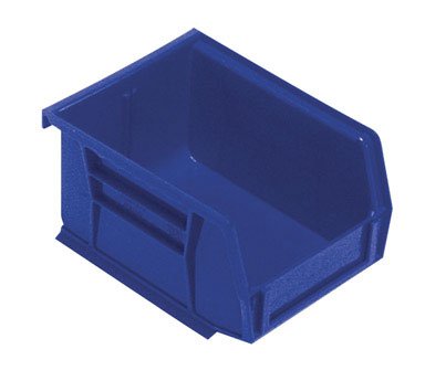 Quantum Storage Bin 5-3/8  L, I.D.:4-3/4  Lx3-7/16  Wx2-13/16  H Blue Carded