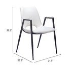 Zuo Desi Dining Chair White