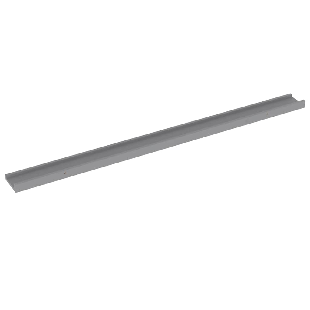 Wall Shelves -SKM Wall Shelves 2 pcs Gray 45.3&quot;x3.5&quot;x1.2&quot;