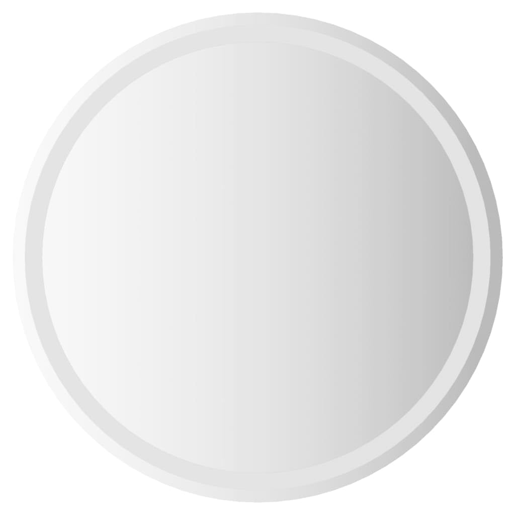 vidaXL LED Bathroom Mirror - Wall-Mounted, Round Shaped, Waterproof, with Convenient USB Interface and Easy Installation