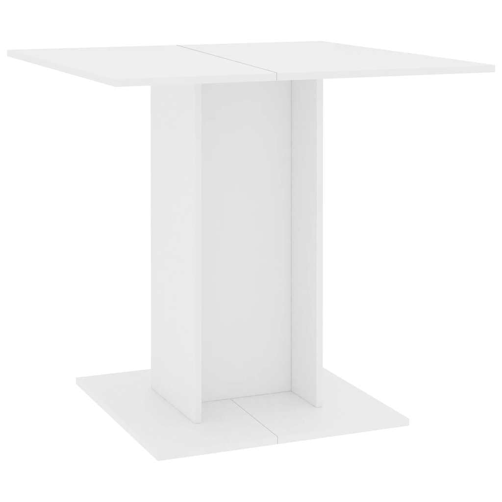 vidaXL Minimalist Dining Table - Durable Engineered Wood - Square Base - Easy Maintenance - 31.5 x 31.5 x 29.5 (L x W x H)