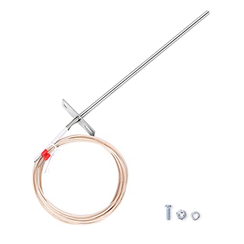 Qulimetal Rtd Temperature Probe Sensor Grill Replacement Parts For Traeger Digital Thermostat, Replace For Traeger 7' Rtd Tempe
