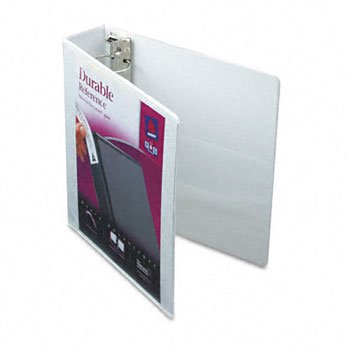 Avery Durable Vinyl Ez-Turn Ring View Binder Bndr,Durble View 2In,Wht 2346/200 (Pack Of10)