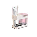 Toothbrush Holder with Water Drain Tray | Bathroom Countertop Organizer_Toothbrush Holder4