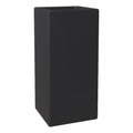 Terra Series Poly Stone Planter in Black 7.9 x 7.9 19.7 High