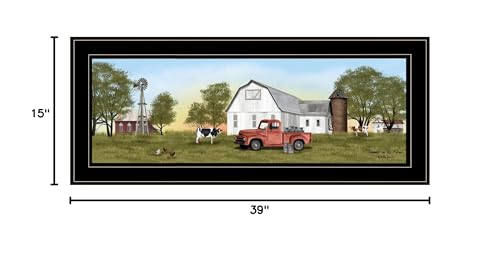 Summer On The Farm 4 Black Framed Print Wall Art