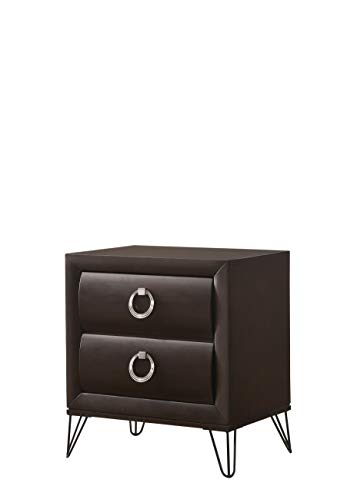 Acme Tablita 2-Drawer Wooden Nightstand In Dark Merlot