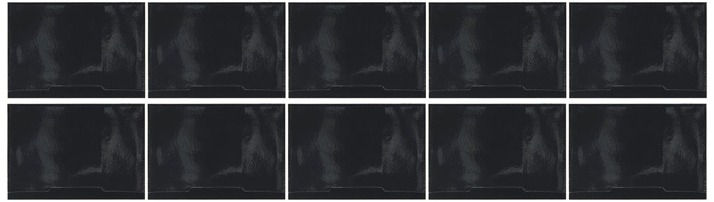Tatco Magnetic Vinyl Label Holder, 4.4' X 6.4', Black, 10 Pack (Tco29400)