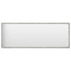 vidaXL Modern Engineered Wood Bathroom Mirror, Durable and Easy Clean, Perfect Accent Piece – Concrete Gray, 39.4"x0.6"x14.6"