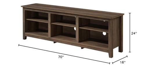 Progressive Furniture TAFT 70 Inch TV Entertainment Console in Espresso Brown