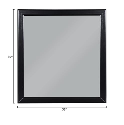 Acme Louis Philippe Wood Mirror In Black