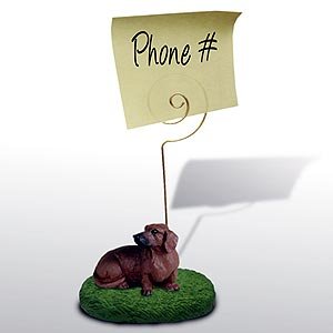 Dachshund Note Holder (Red)
