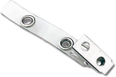 Brady People Id 2105-2000 Vinyl Strap Clip With 2-Hole Nps Clip, 2.75' Length, Clear (Pack Of 500)