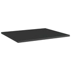Bookshelf Boards -SKM Bookshelf Boards 4 pcs High Gloss Black 23.6"x19.7"x0.6" Chipboard