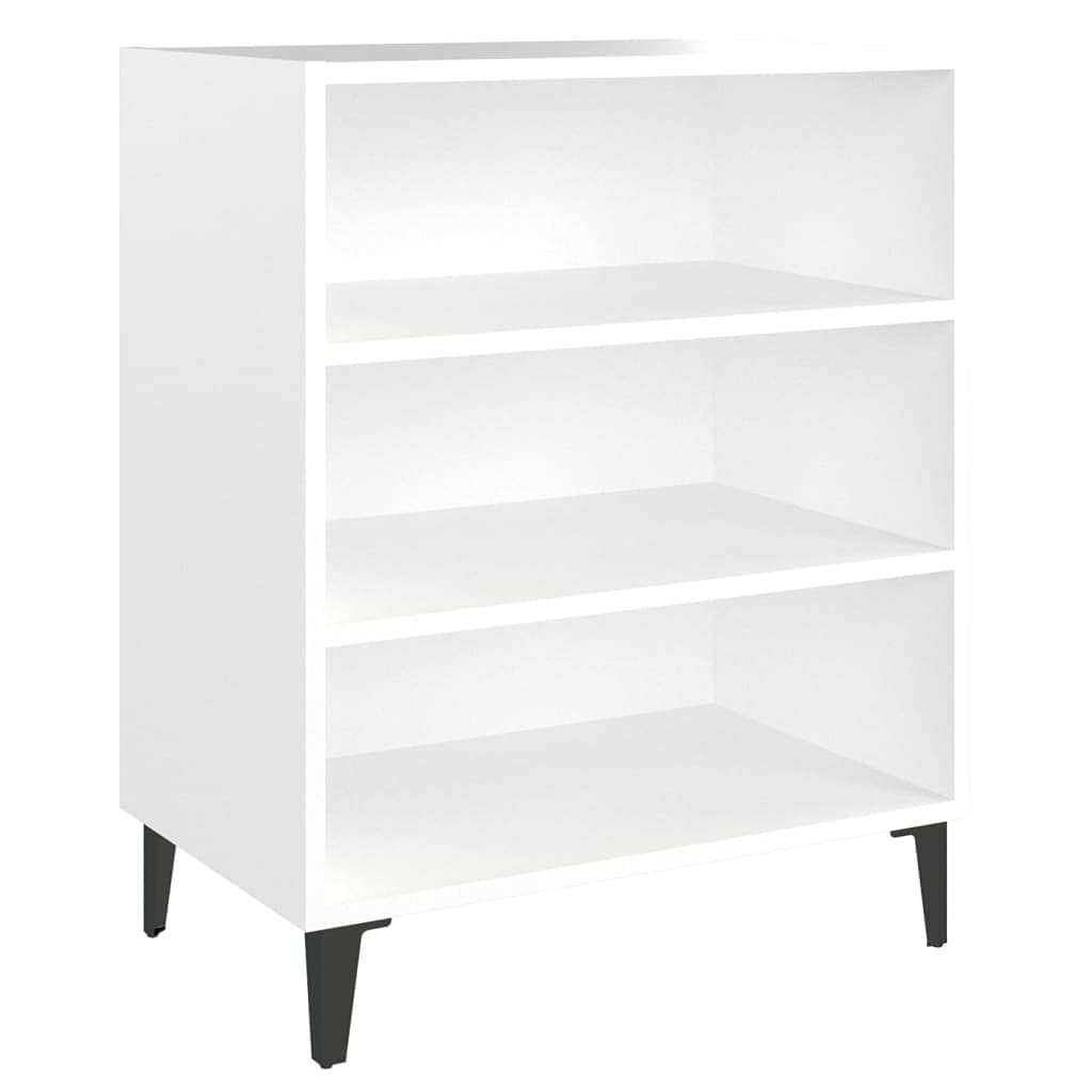 vidaXL Sideboard White 22.4&quot;x14&quot;x28&quot; Chipboard