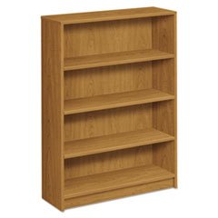 Wholesale Case Of 2 - Hon Square Edge Profile Laminate Bookcases-4-Shelf Bookcase, 36&quot;X11-1/2&quot;X48-3/4&quot;, Harvest