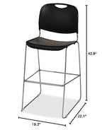 Lorell Bistro Stack Chair