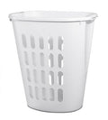 Sterilite Open Laundry Hamper, Tall and Slim Plastic Hamper for Collecting Dirty Clothes or Sorting Clean Clothes, White, 6-Pack