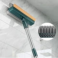 PRAJYA Bathroom Aluminium Cleaning Brush With Wiper 3 In 1 Tiles Cleaning Brush Floor Scrub Bathroom Brush With Long Handle 180
