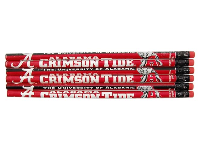 Alabama Crimson Tide Pencil 6 Pack