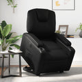 vidaXL Electric Stand up Recliner Chair Black Faux Leather