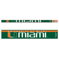 Miami Hurricanes Pencil 6 Pack - Special Order