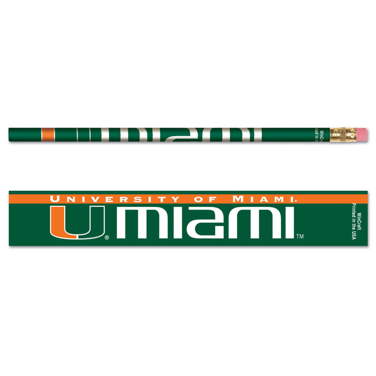 Miami Hurricanes Pencil 6 Pack - Special Order