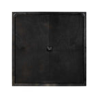 Square Distressed Wood And Metal Wall Clock With Vintage Touch