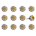 1.5 X 1.5 X 1.5 Yellow Blue And Red  Knobs 12 Pack