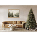 Sylvie Framed Canvas Traditional Snowy Forest Landscape by The Creative Bunch Studio