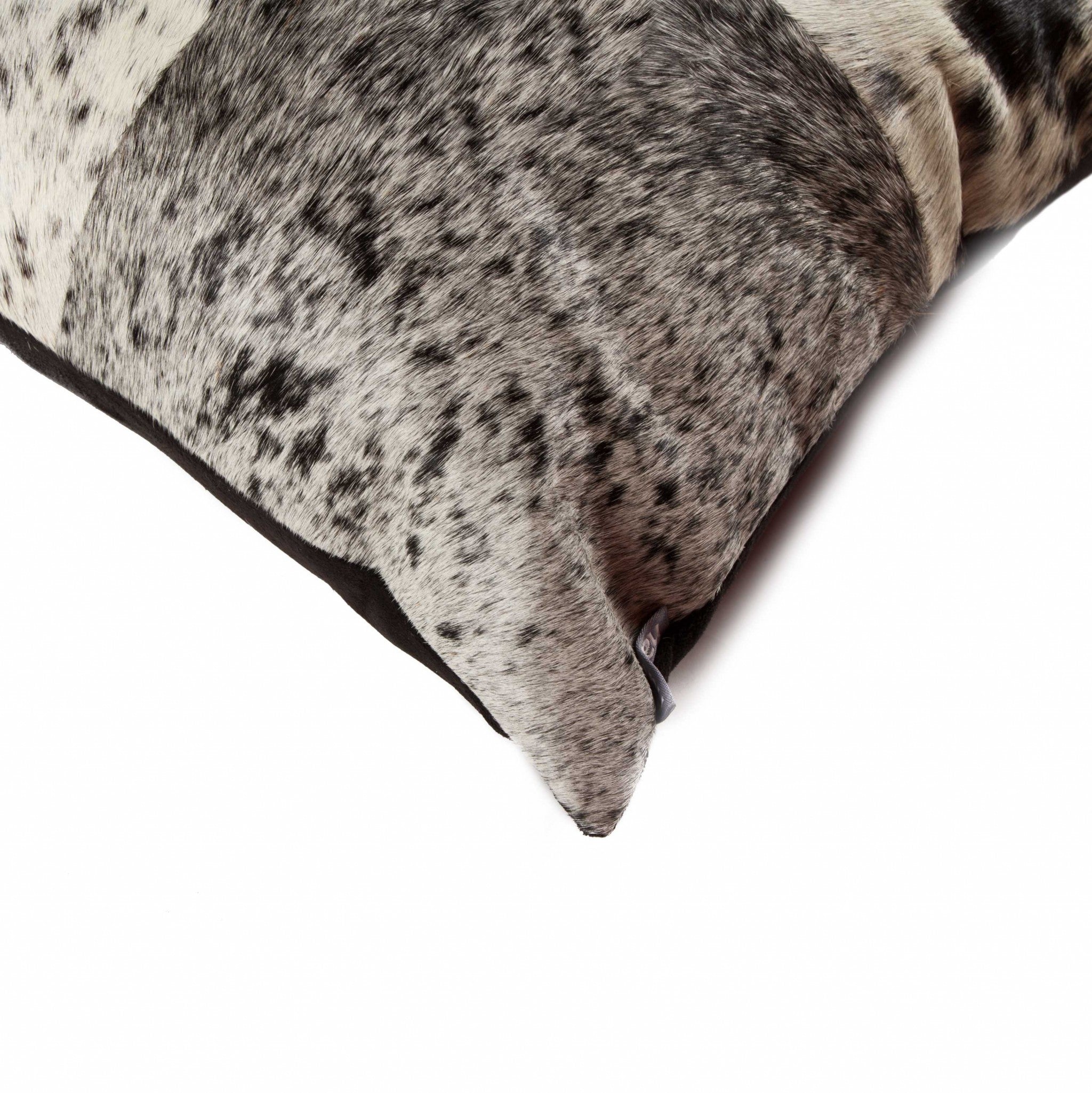 HomeRoots Decor 18-inch x 18-inch x 5-inch Brilliant White Torino Kobe Cowhide - Pillow